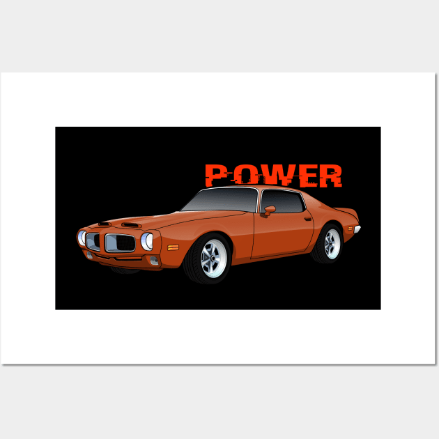 Muscle Car Firebird Wall Art by dipurnomo